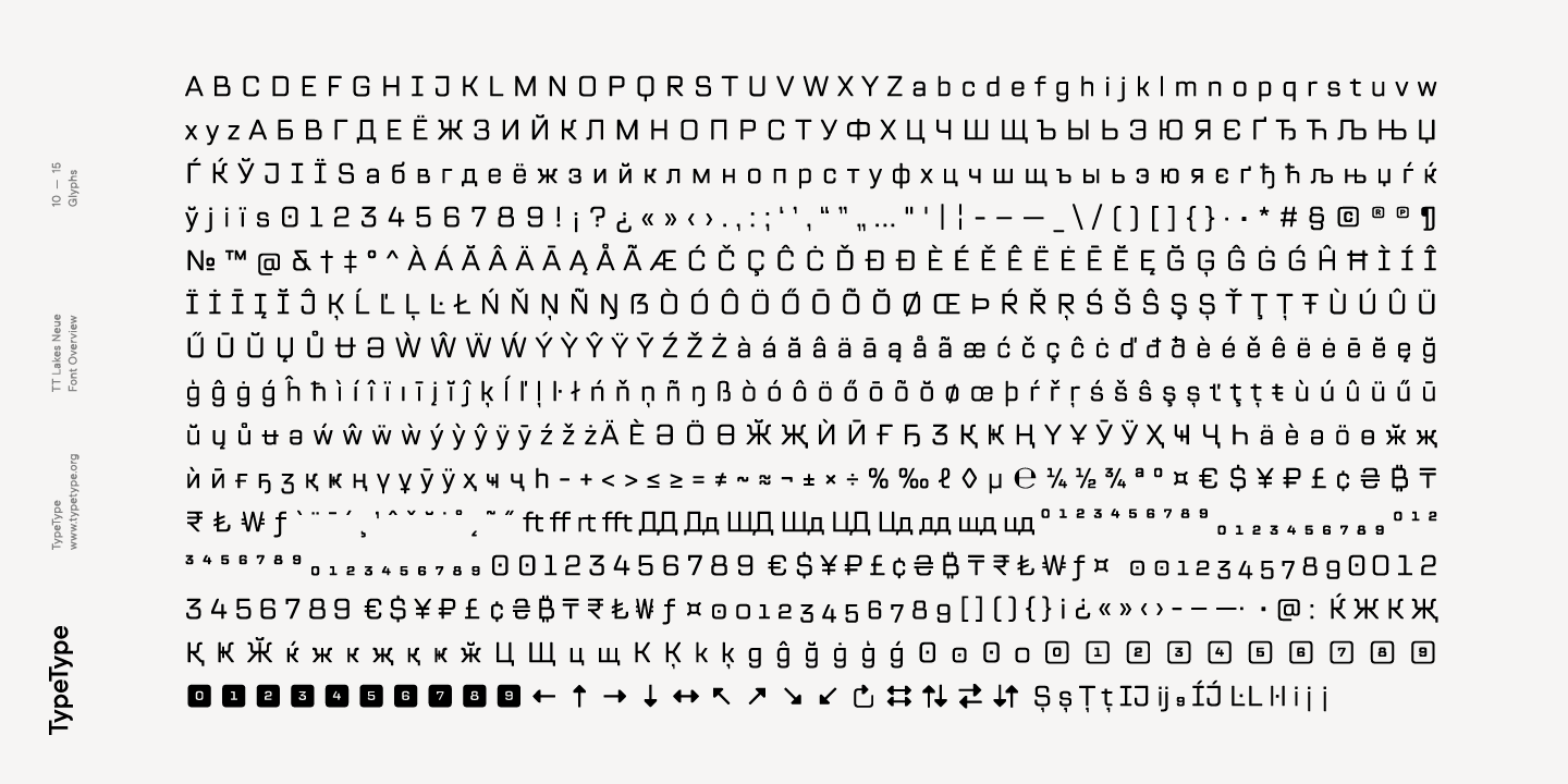 Przykład czcionki TT Lakes Neue Condensed Light Italic